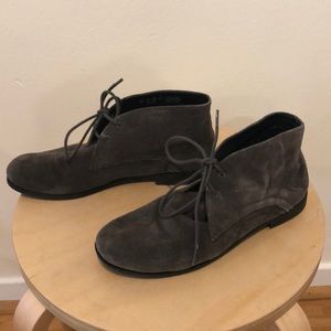 Grey suede Franco sarto booties